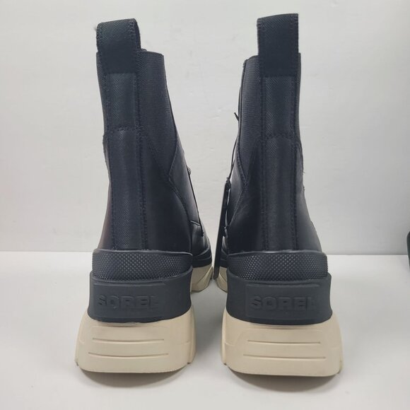 Sorel Brex Lace Up Women's Black Leather Boots NL4305-010 US Size 9 NWT - Picture 4 of 12